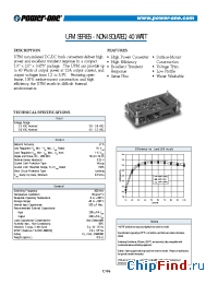 Datasheet UPM301.8 manufacturer Power-One