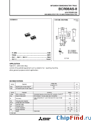 Datasheet BCR08AS-8 manufacturer Powerex
