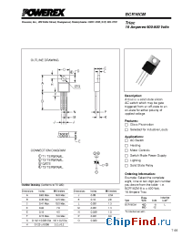 Datasheet BCR16CM-12L manufacturer Powerex