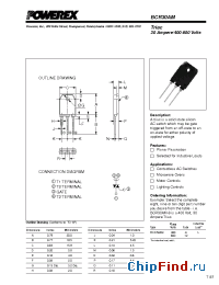 Datasheet BCR30AM-12L manufacturer Powerex