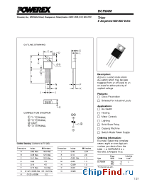 Datasheet BCR6AM-8L manufacturer Powerex