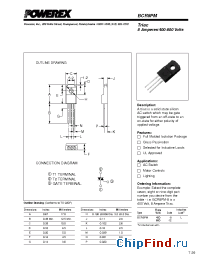 Datasheet BCR8PM-12 manufacturer Powerex