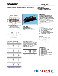 Datasheet CD431640A manufacturer Powerex