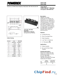 Datasheet CDD11210 manufacturer Powerex