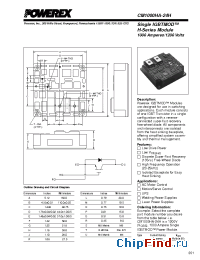 Datasheet CM1000HA-24H manufacturer Powerex