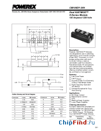 Datasheet CM100DY-24H manufacturer Powerex