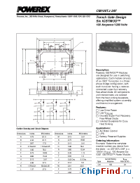 Datasheet CM100TJ-24F manufacturer Powerex