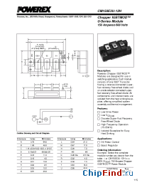 Datasheet CM150E3U-12H manufacturer Powerex