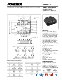 Datasheet CM200TU-5F manufacturer Powerex