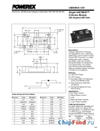 Datasheet CM300HA-12H manufacturer Powerex