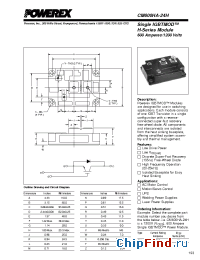 Datasheet CM600HA-24H manufacturer Powerex