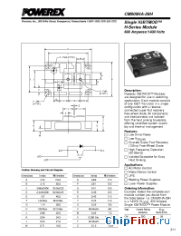 Datasheet CM600HA-28H manufacturer Powerex
