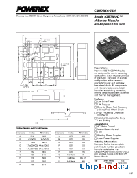 Datasheet CM800HA-24H manufacturer Powerex