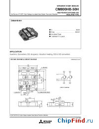 Datasheet CM800HB-50H manufacturer Powerex