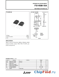 Datasheet FS14SM-18A manufacturer Powerex