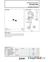 Datasheet FS1AS-18A manufacturer Powerex