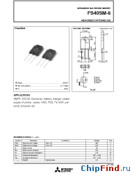 Datasheet FS40SM-6 manufacturer Powerex