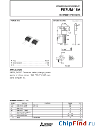 Datasheet FS7UM-18A manufacturer Powerex