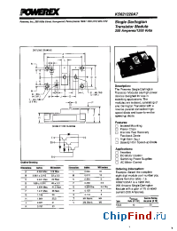 Datasheet KS621220A7 manufacturer Powerex