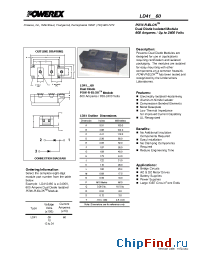 Datasheet LD411060 manufacturer Powerex
