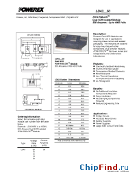 Datasheet LD430850 manufacturer Powerex