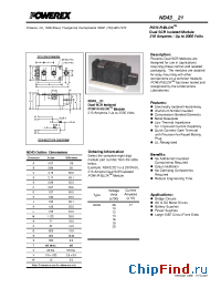 Datasheet ND431421 manufacturer Powerex