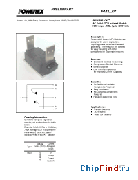 Datasheet PA431807 manufacturer Powerex