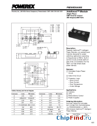 Datasheet PM300DSA060 manufacturer Powerex