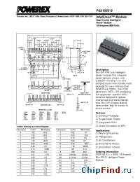Datasheet PS21563-S manufacturer Powerex