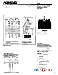 Datasheet T760 manufacturer Powerex