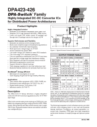 Datasheet DPA425 manufacturer Power Integrations