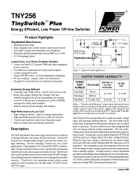 Datasheet TNY256Y manufacturer Power Integrations