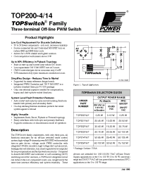 Datasheet TOP203 manufacturer Power Integrations
