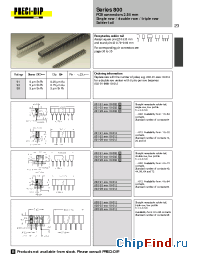 Datasheet 801-91-016-10-012 manufacturer Precid-Dip