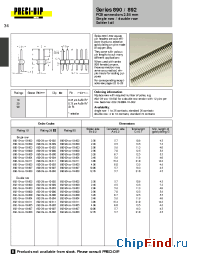 Datasheet 890-19-024-10-800 manufacturer Precid-Dip