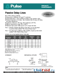 Datasheet LF10D1 manufacturer Pulse