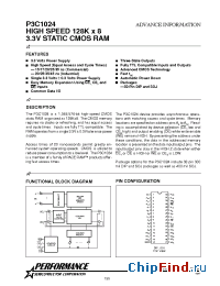 Datasheet P3C1024-15C manufacturer Pyramid