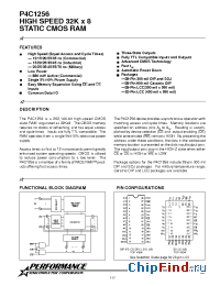 Datasheet P4C1256-35C manufacturer Pyramid