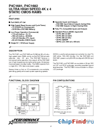 Datasheet P4C1681-15PC manufacturer Pyramid