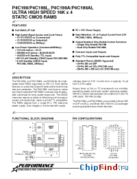 Datasheet P4C198-15DM manufacturer Pyramid