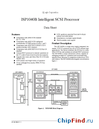 Datasheet ISP1040B manufacturer QLogic