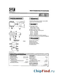 Datasheet CNY17-4 manufacturer QT