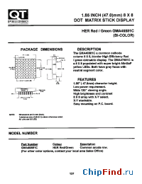 Datasheet GMA46881C manufacturer QT