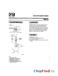 Datasheet QRD1313 manufacturer QT