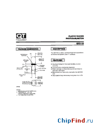 Datasheet QSC133 manufacturer QT