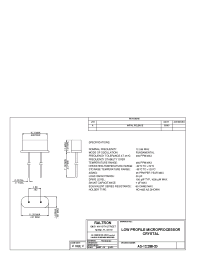 Datasheet AS-12.288-20 manufacturer Raltron