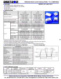 Datasheet CO1100 manufacturer Raltron
