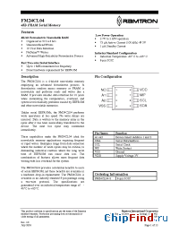 Datasheet FM24CL04-S manufacturer Ramtron