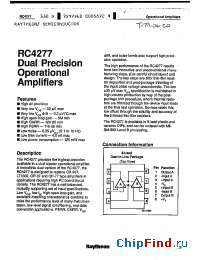 Datasheet RC4277FD manufacturer Raytheon
