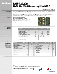 Datasheet RMPA29200 manufacturer Raytheon